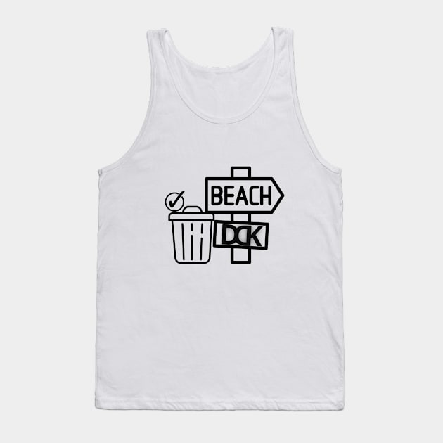 Beach Cleaned Tank Top by DeodateDesignKingdom